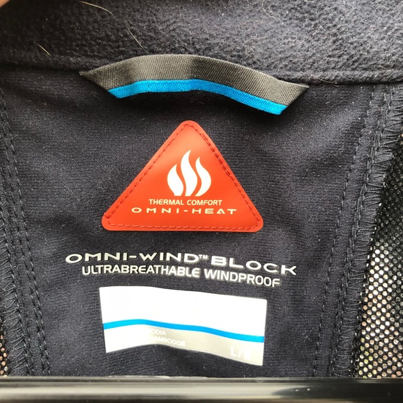 Columbia Omni-Wind Navy Windproof Jacket - Picture 6 of 8